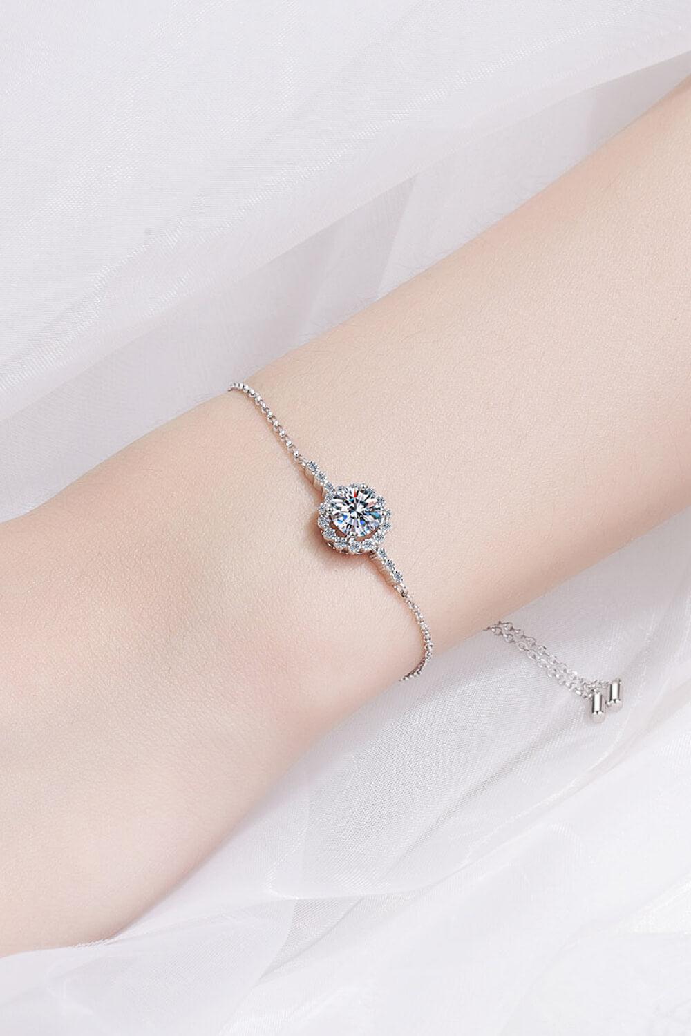 1 Carat Moissanite Chain Bracelet - AMMORA LUX