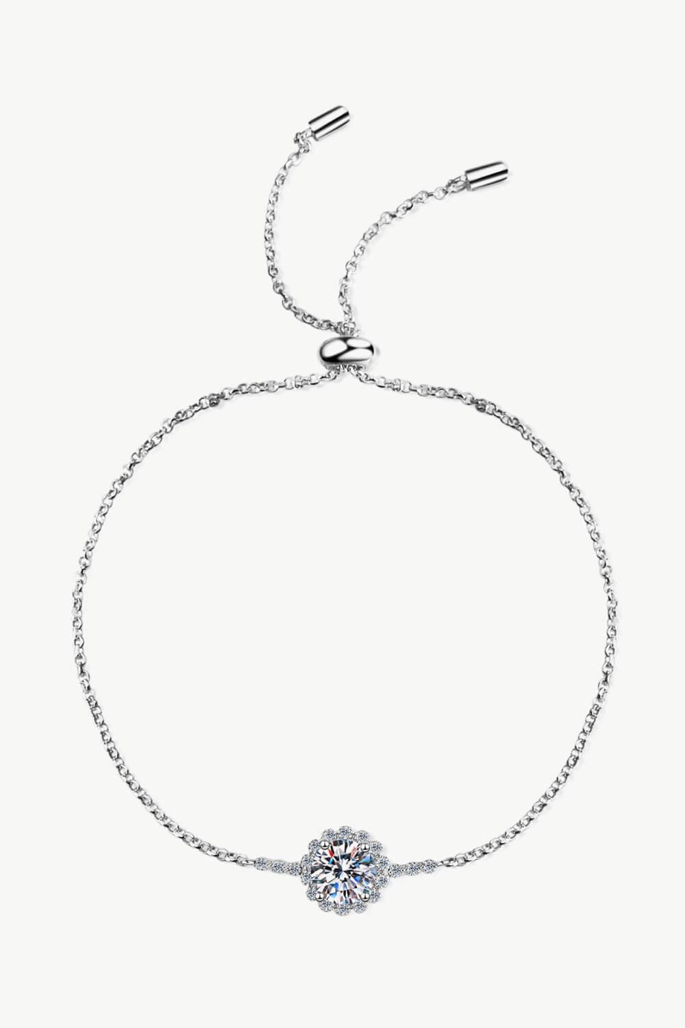 1 Carat Moissanite Chain Bracelet - AMMORA LUX