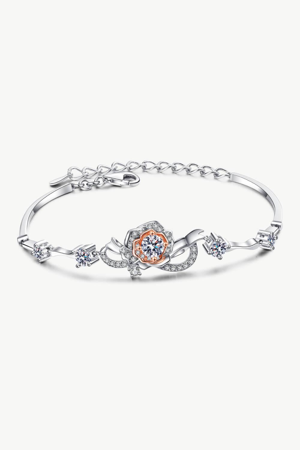 925 Sterling Silver Moissanite Bracelet - AMMORA LUX